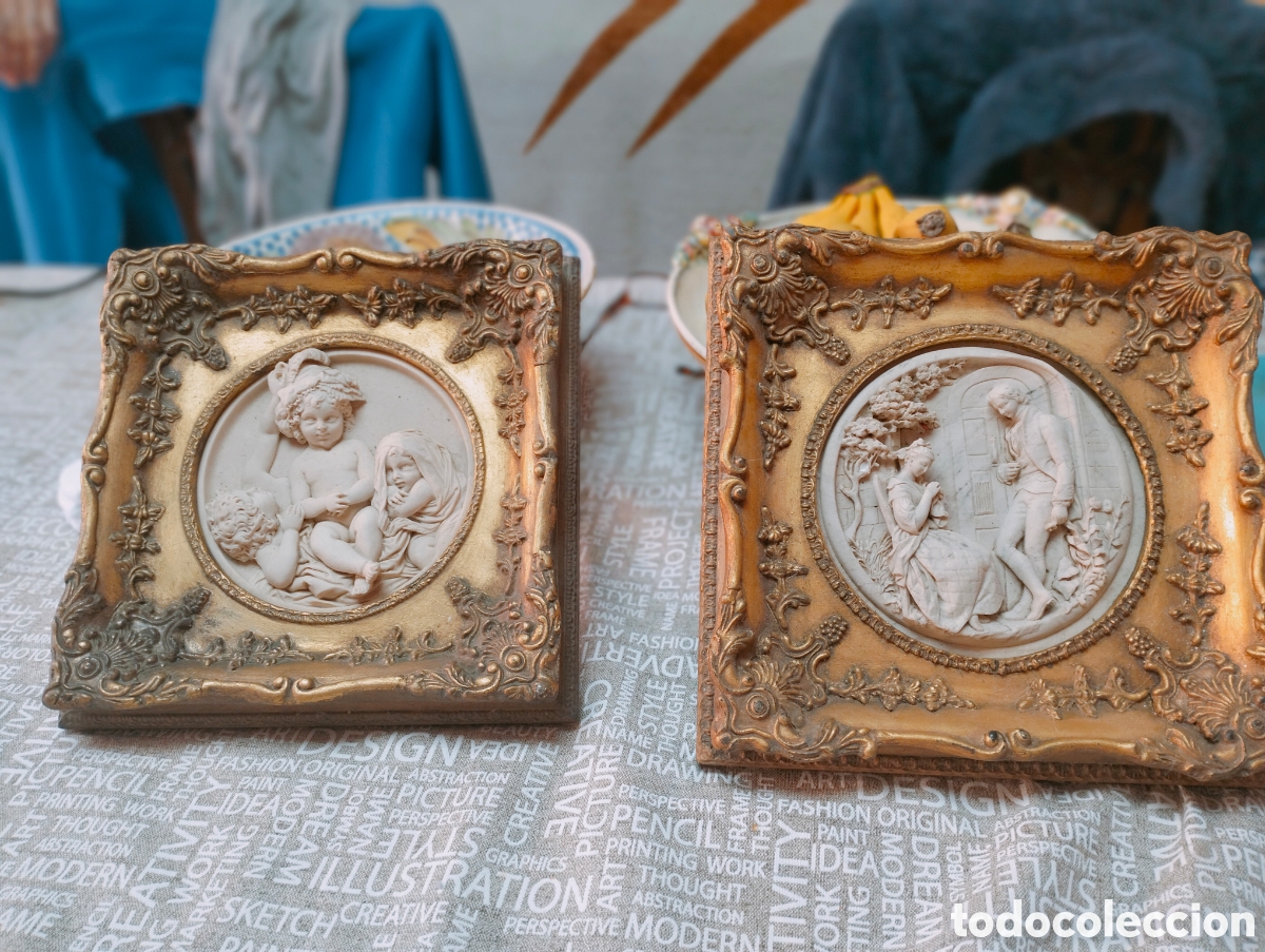 Antig&uuml;edades: Pareja de querubines antiguos (2) - Foto 1