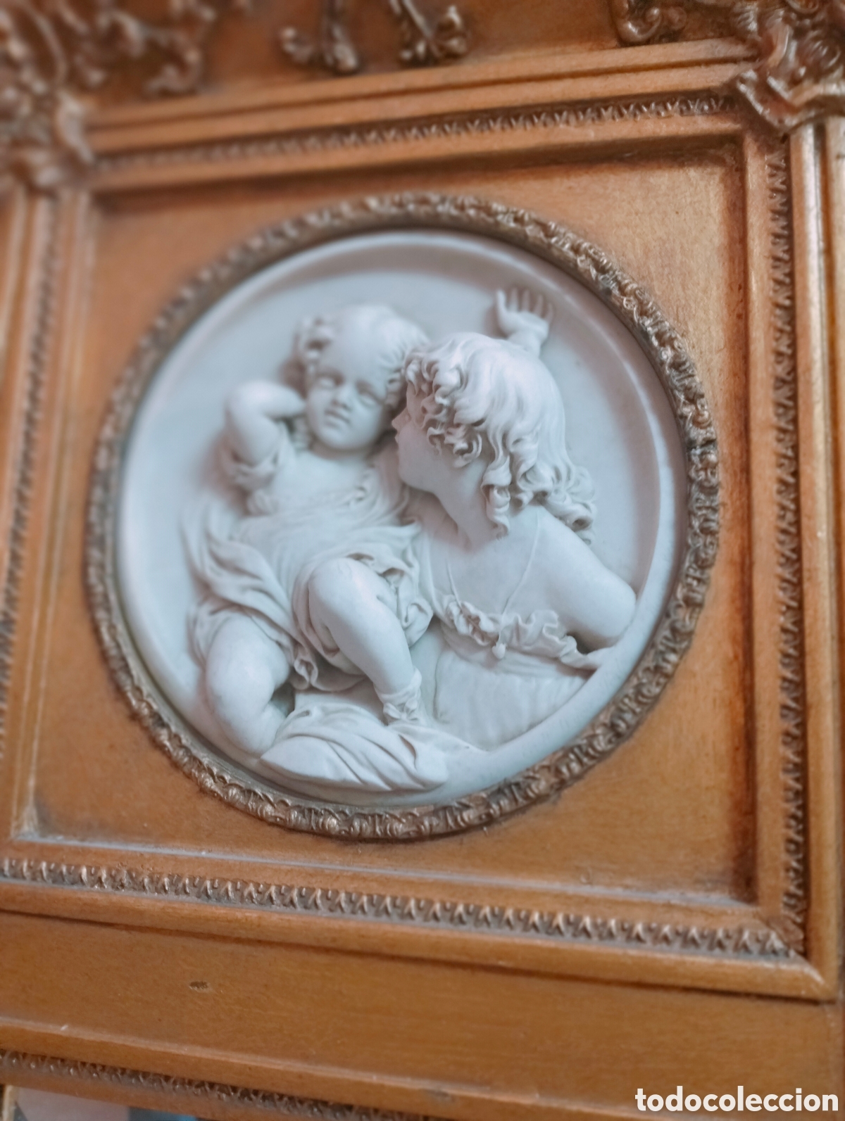 Antig&uuml;edades: Espejo de querub&iacute;n antiguo (2) - Foto 5