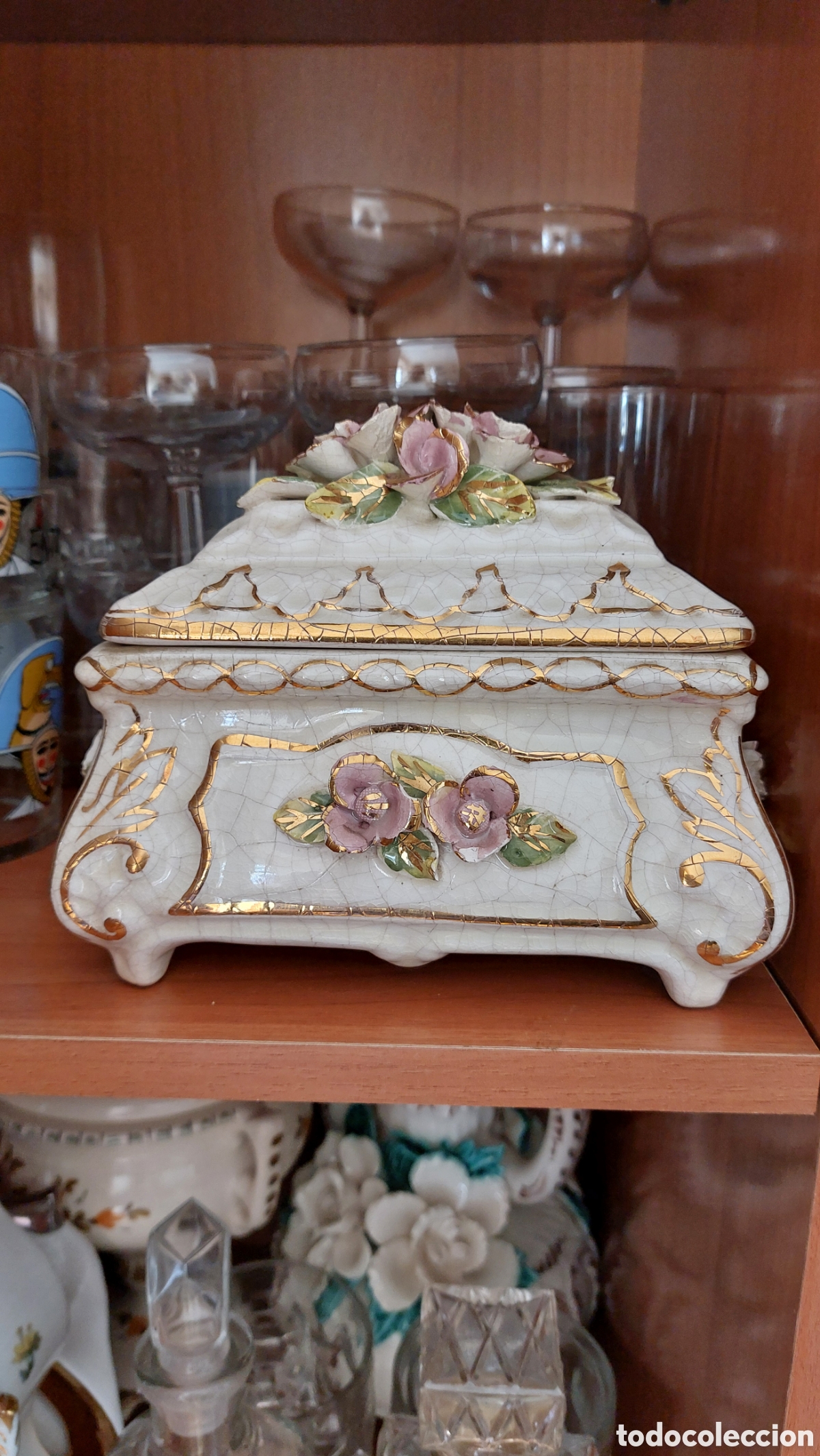 Antig&uuml;edades: Joyero de porcelana. - Foto 1