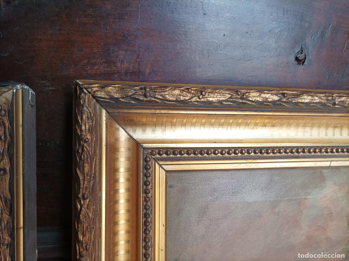 Antig&uuml;edades: Pareja de marcos del S XIX. - Foto 27