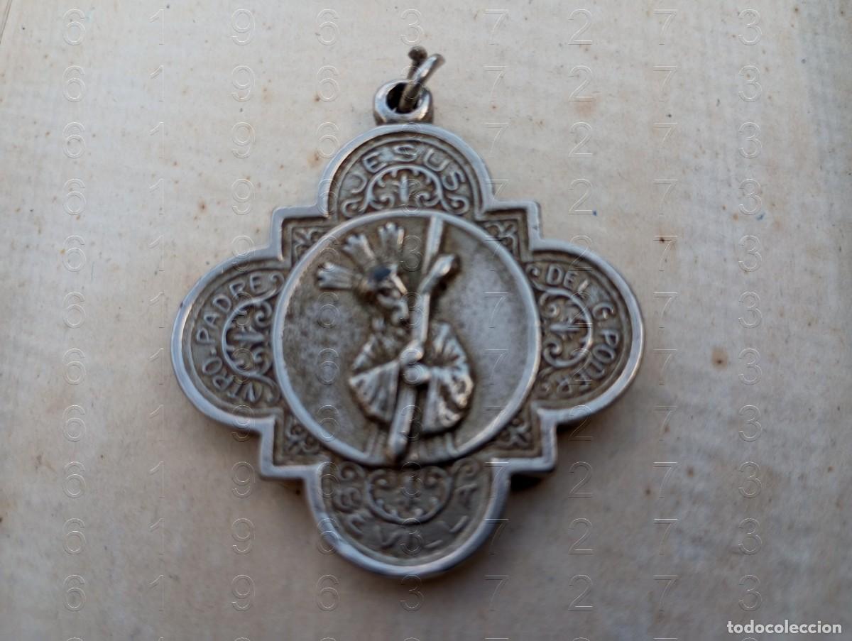 Antig&uuml;edades: SEVILLA JESUS DEL GRAN PODER MEDALLA ANTIGUA 4CM CJ1 - Foto 2