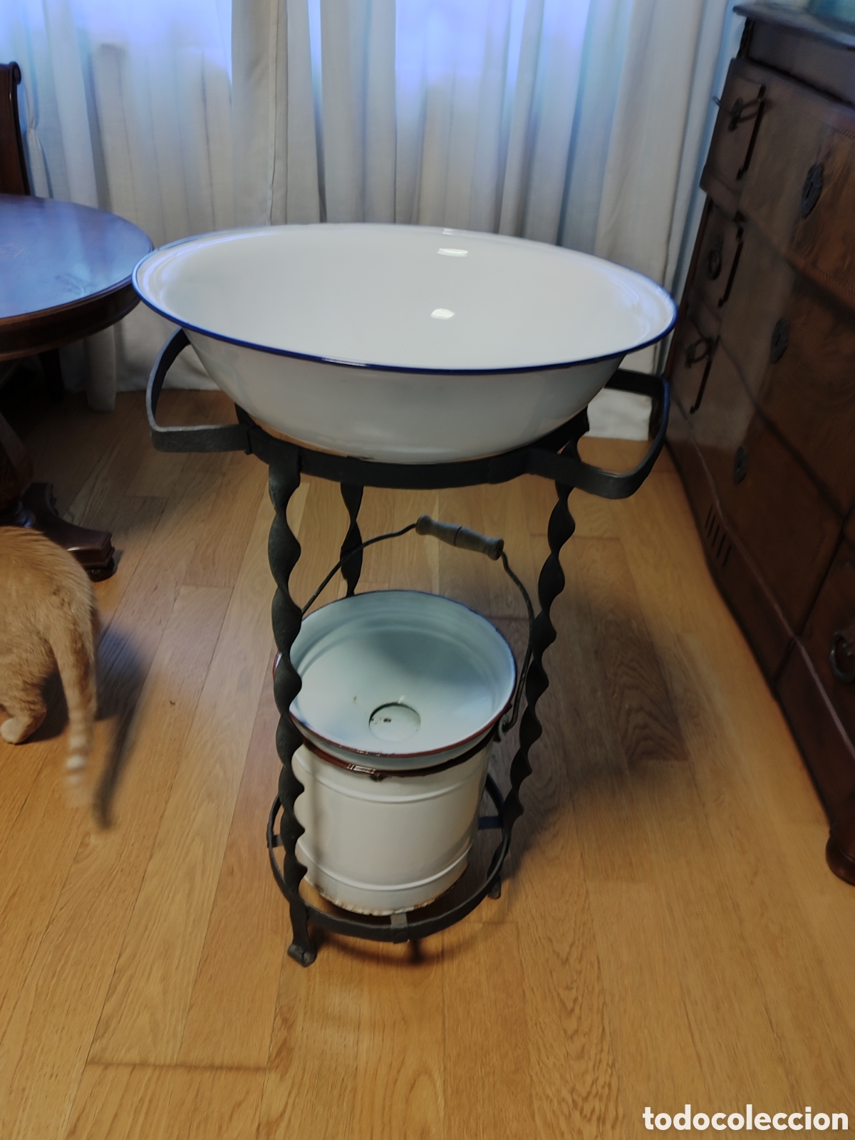 Antig&uuml;edades: Lavabo forja negra , completo - Foto 3