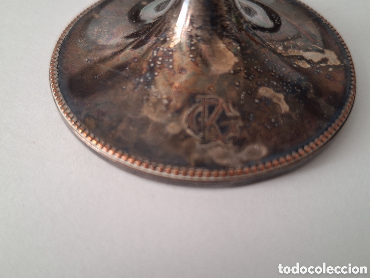 Antig&uuml;edades: Cuatro copas de cristal plateadas - Foto 10