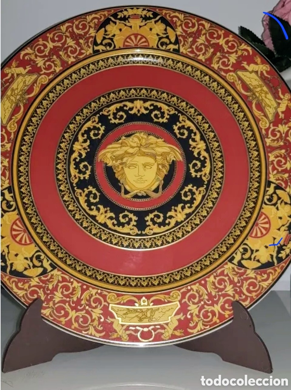 Antig&uuml;edades: Plato de presentaci&oacute;n Ikarus medusa Versace - Foto 2