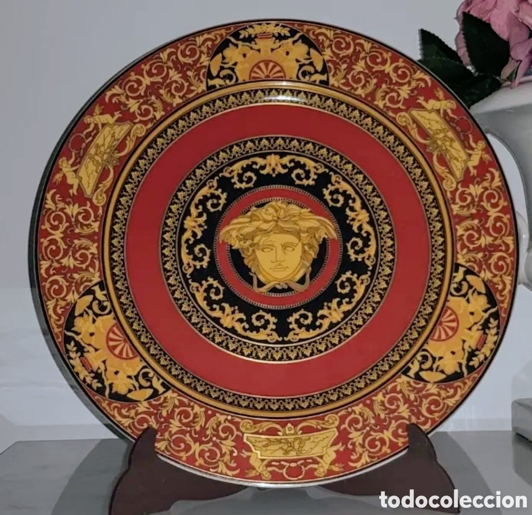 Antig&uuml;edades: Plato de presentaci&oacute;n Ikarus medusa Versace - Foto 1