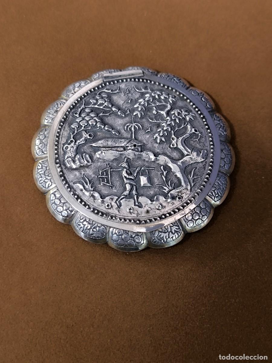 Antig&uuml;edades: POLVERA CHINA EN PLATA BAJA - Foto 1