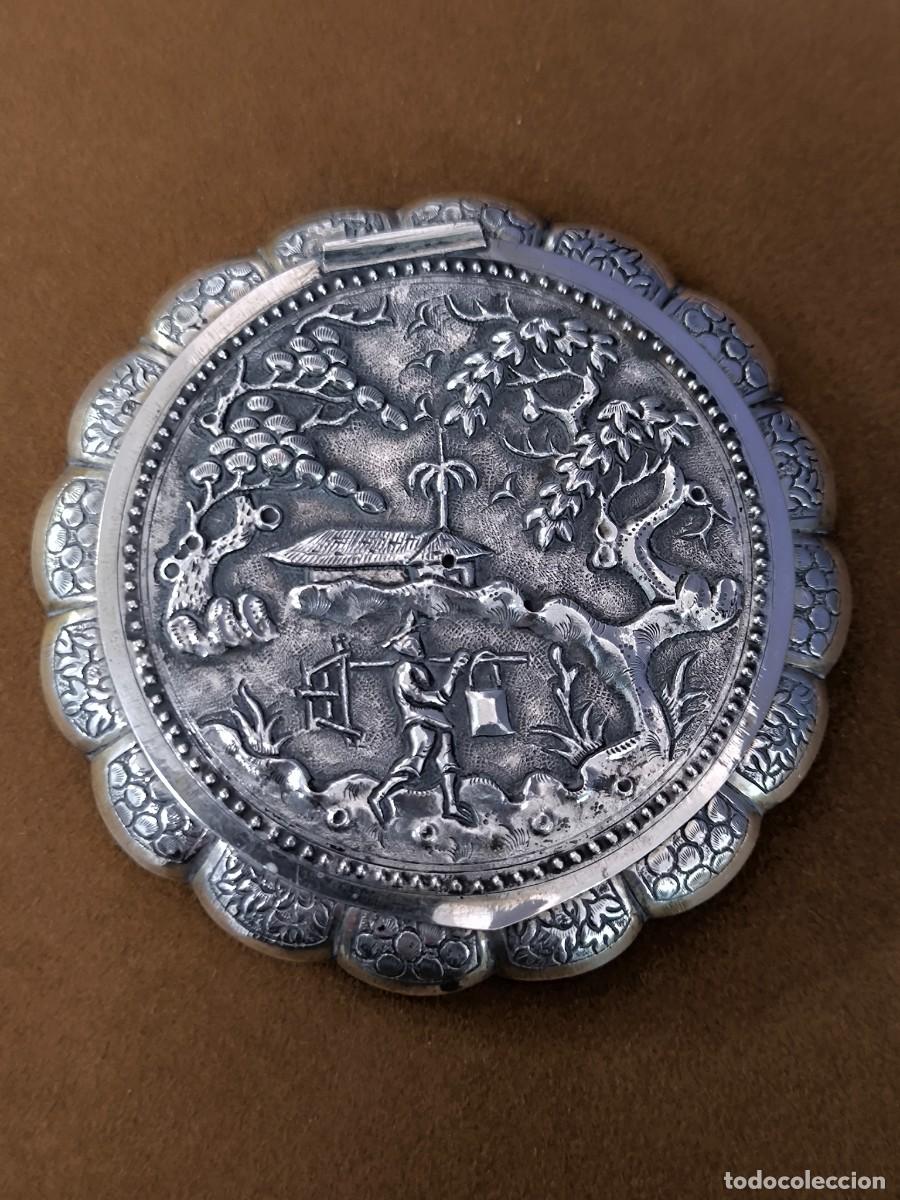 Antig&uuml;edades: POLVERA CHINA EN PLATA BAJA - Foto 2