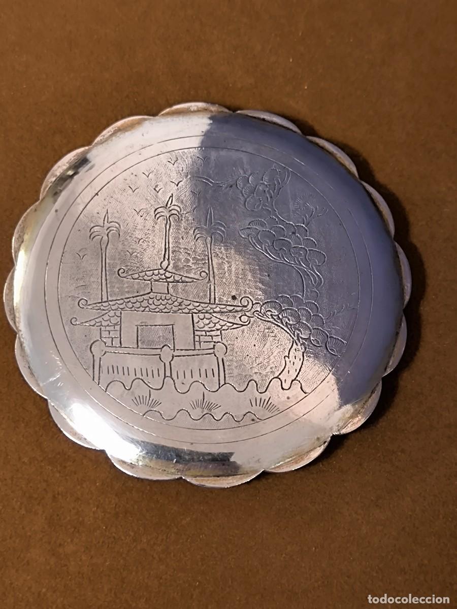Antig&uuml;edades: POLVERA CHINA EN PLATA BAJA - Foto 5