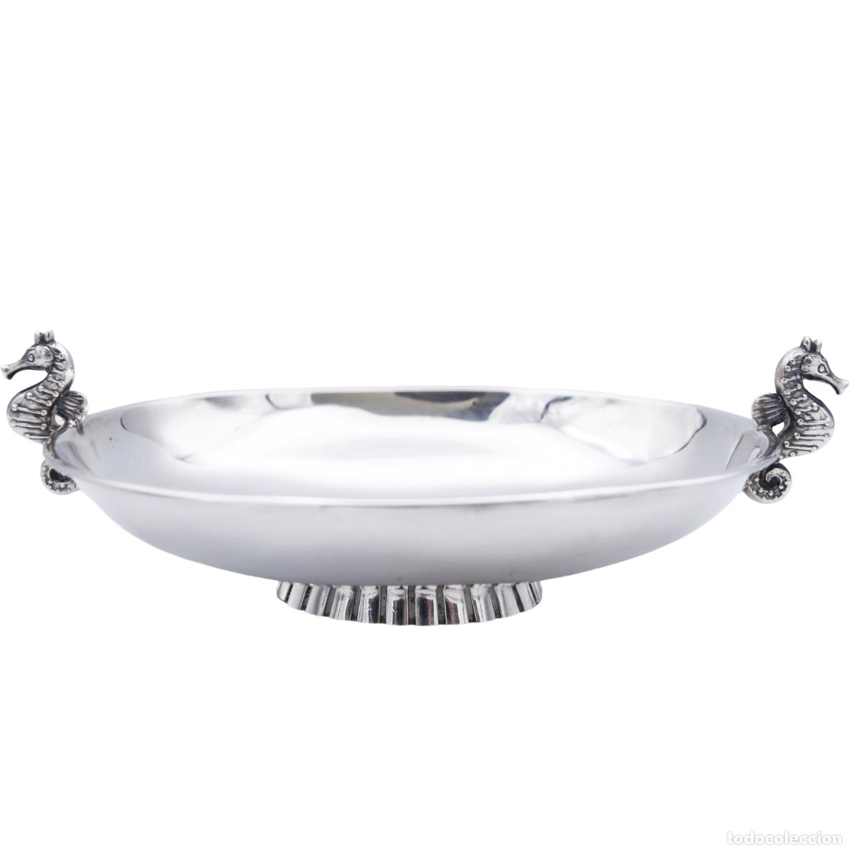 Antig&uuml;edades: Bandeja bombonera de plata - Foto 2