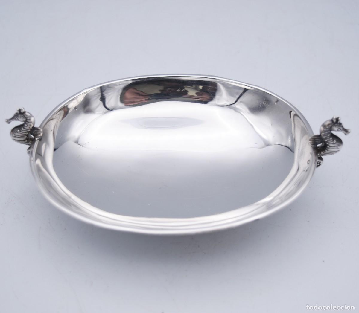 Antig&uuml;edades: Bandeja bombonera de plata - Foto 5
