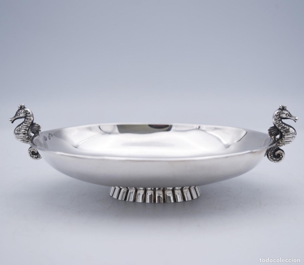 Antig&uuml;edades: Bandeja bombonera de plata - Foto 8