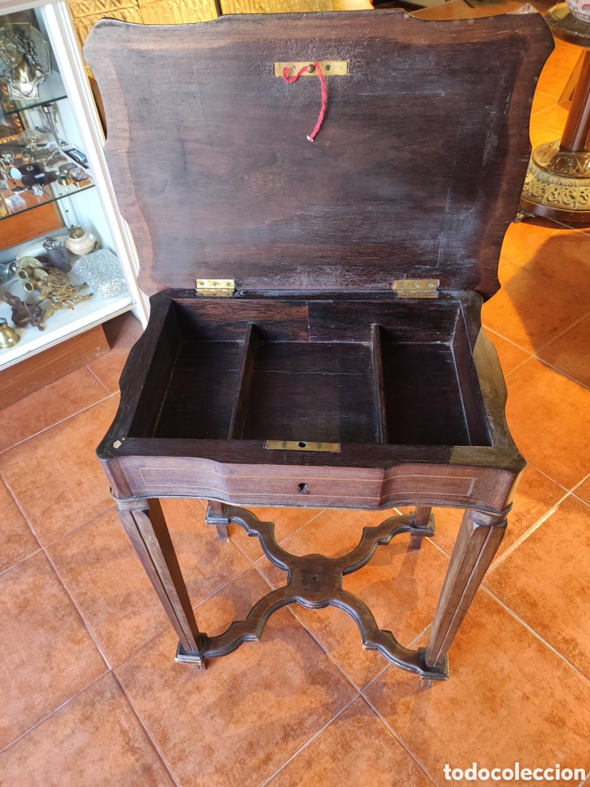 Antig&uuml;edades: Costurero antiguo siglo XIX - Foto 3