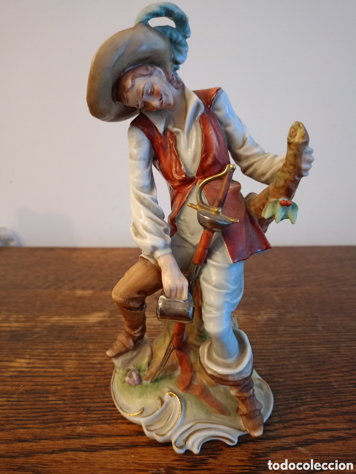 Antig&uuml;edades: Antigua figura de Capodimonte - Foto 1