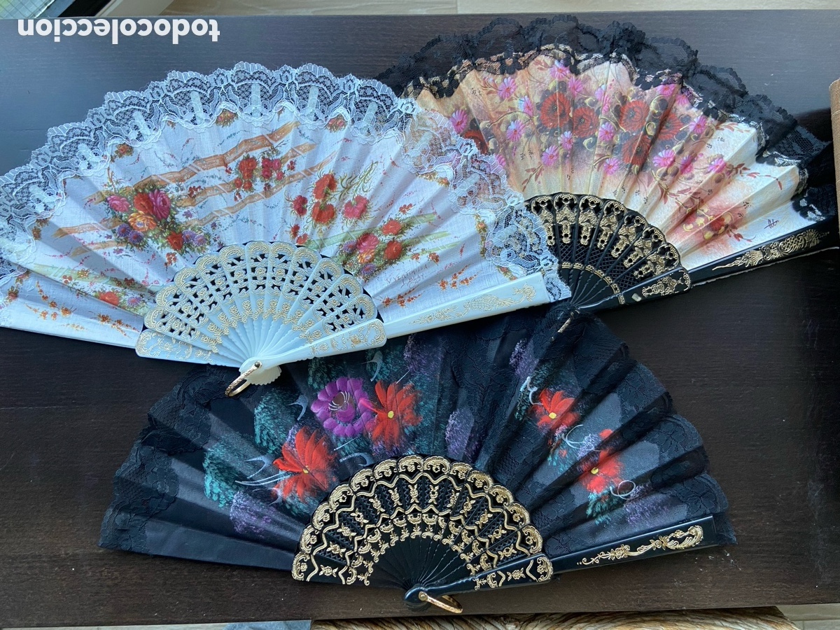Antig&uuml;edades: Colecci&oacute;n abanicos antiguos - Foto 1
