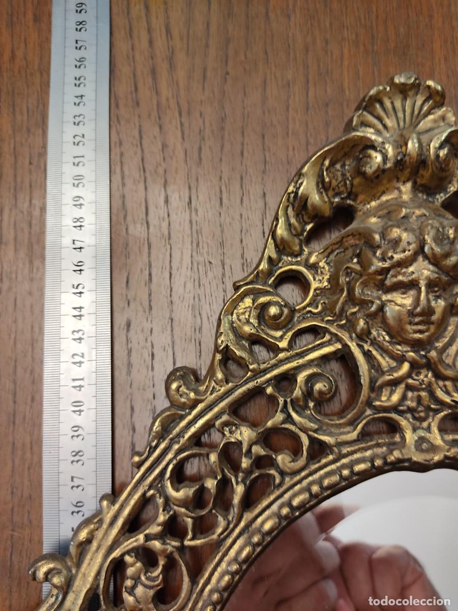 Antig&uuml;edades: Espejo antiguo bronce macizo estilo imperio - Foto 1