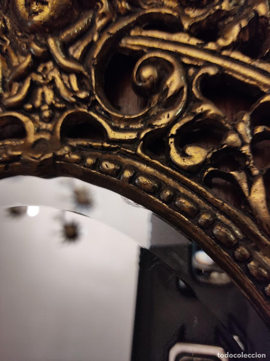 Antig&uuml;edades: Espejo antiguo bronce macizo estilo imperio - Foto 2
