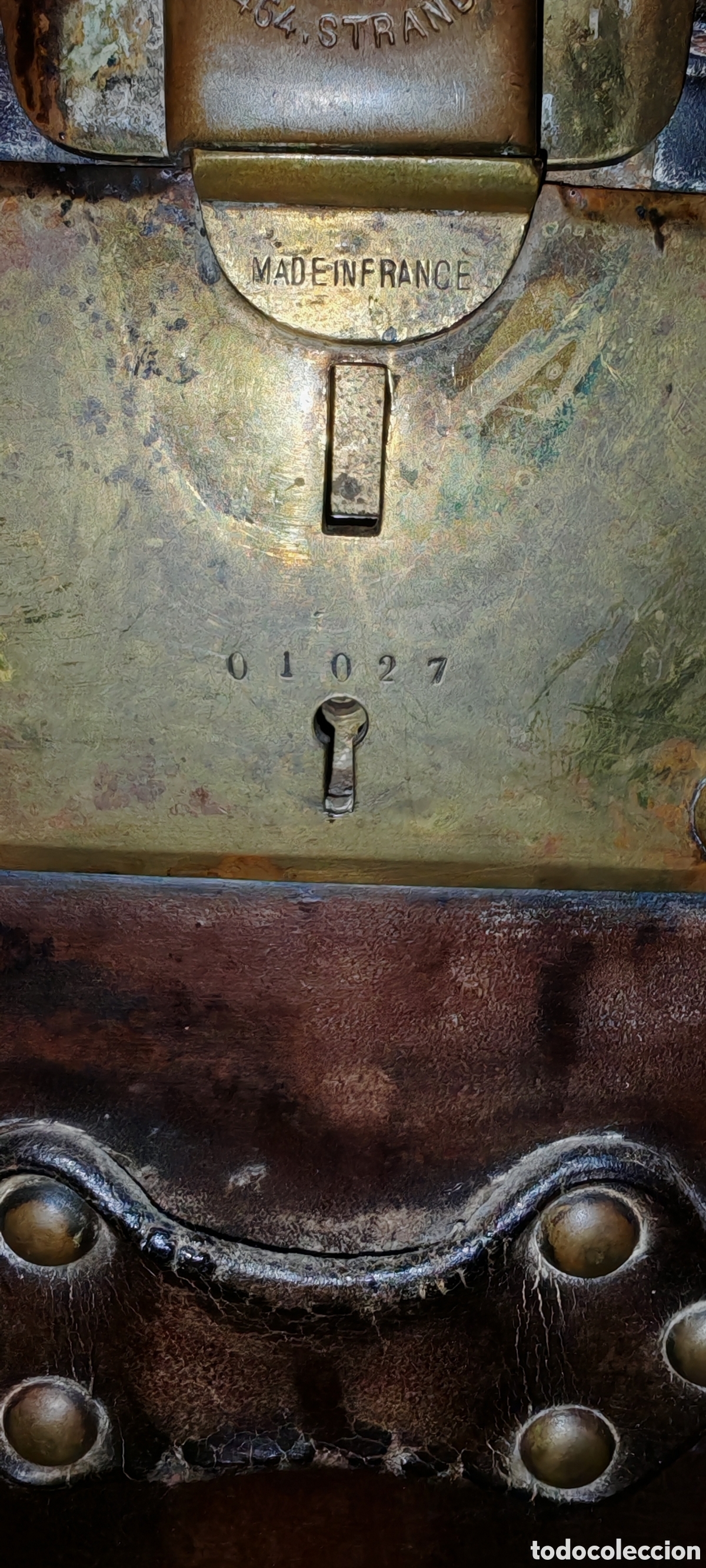 Antig&uuml;edades: Ba&uacute;l Louis Vuitton Cuero Y madera - Foto 10