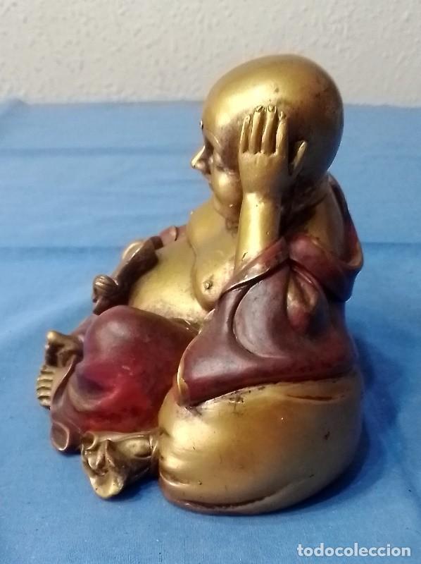 Antig&uuml;edades: figura resina buda sentado - Foto 2