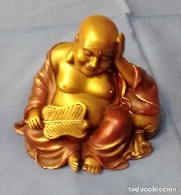 Antig&uuml;edades: figura resina buda sentado - Foto 5