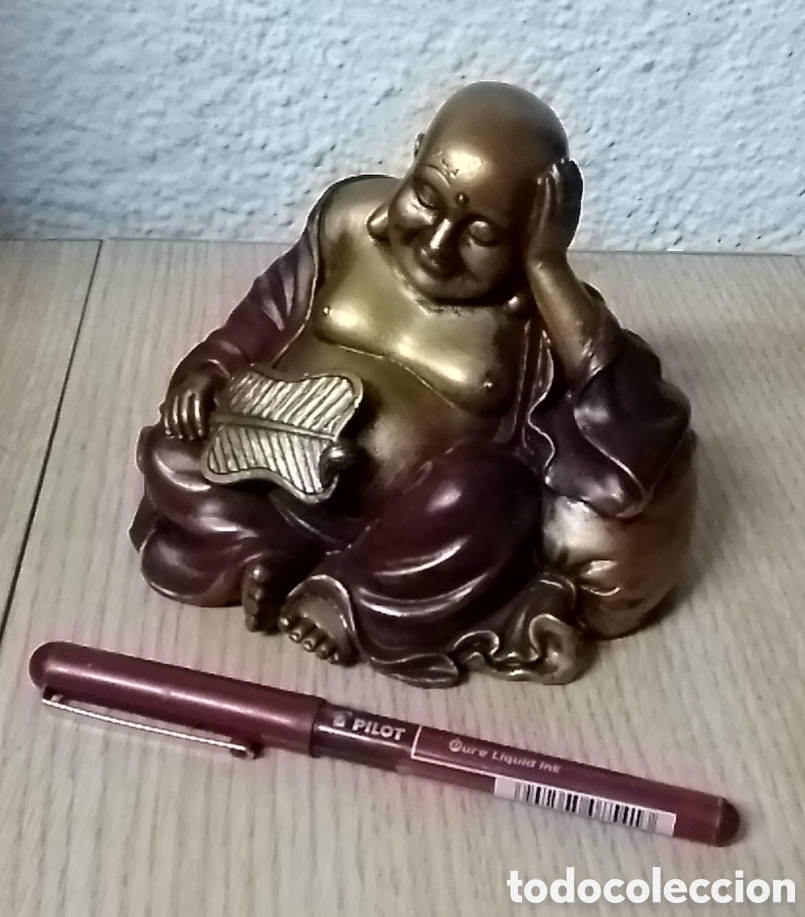 Antig&uuml;edades: figura resina buda sentado - Foto 7
