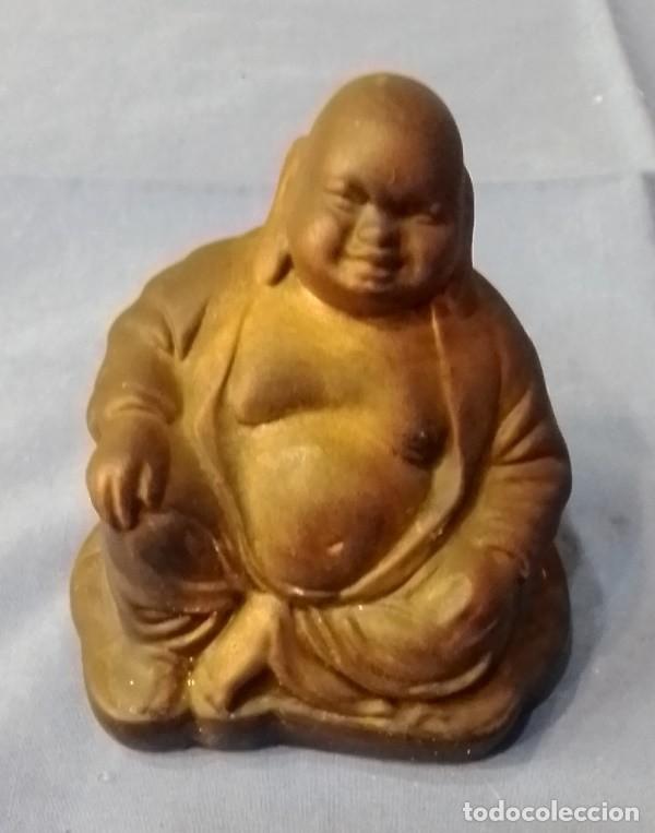Antig&uuml;edades: figura barro buda sentado - Foto 3