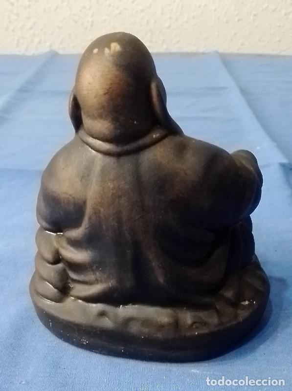 Antig&uuml;edades: figura barro buda sentado - Foto 5