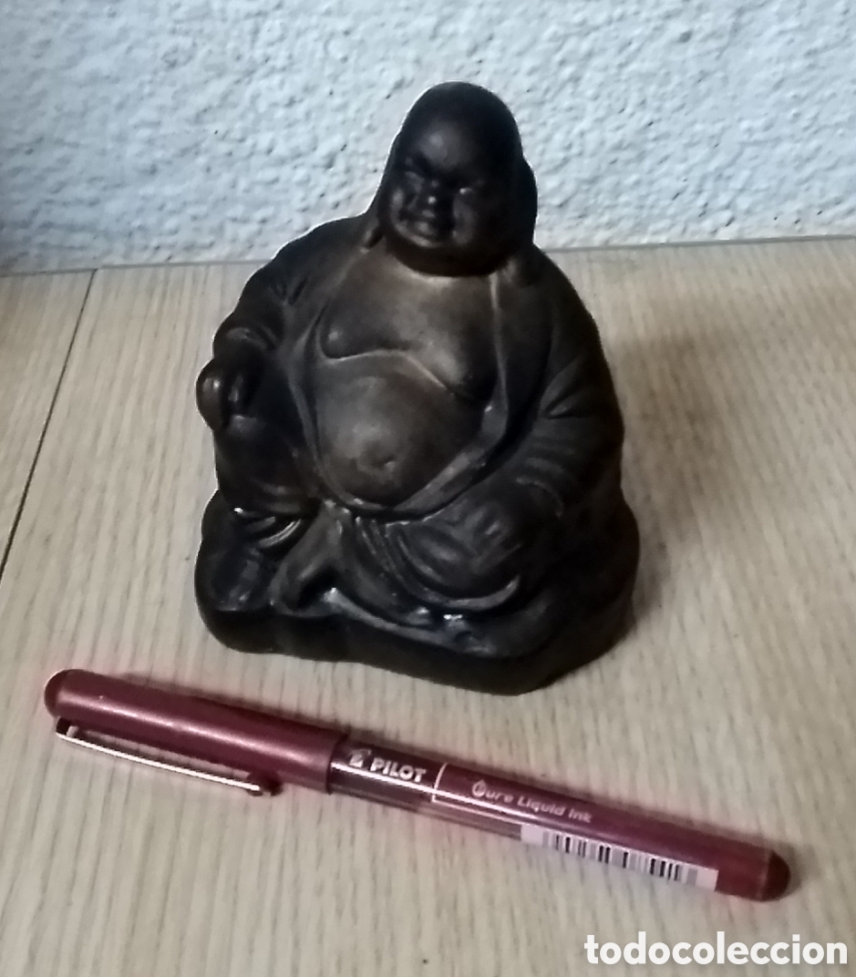 Antig&uuml;edades: figura barro buda sentado - Foto 1
