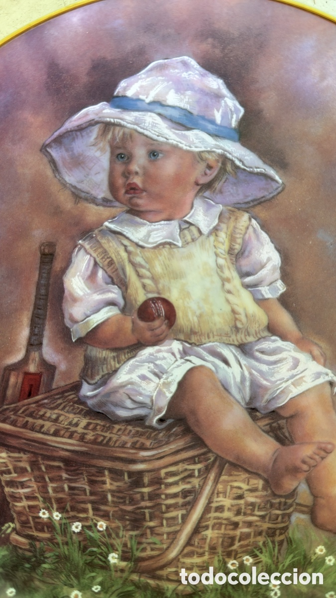 Antig&uuml;edades: PLATO COLECCION BEB&Eacute; FIRMADO - Foto 1