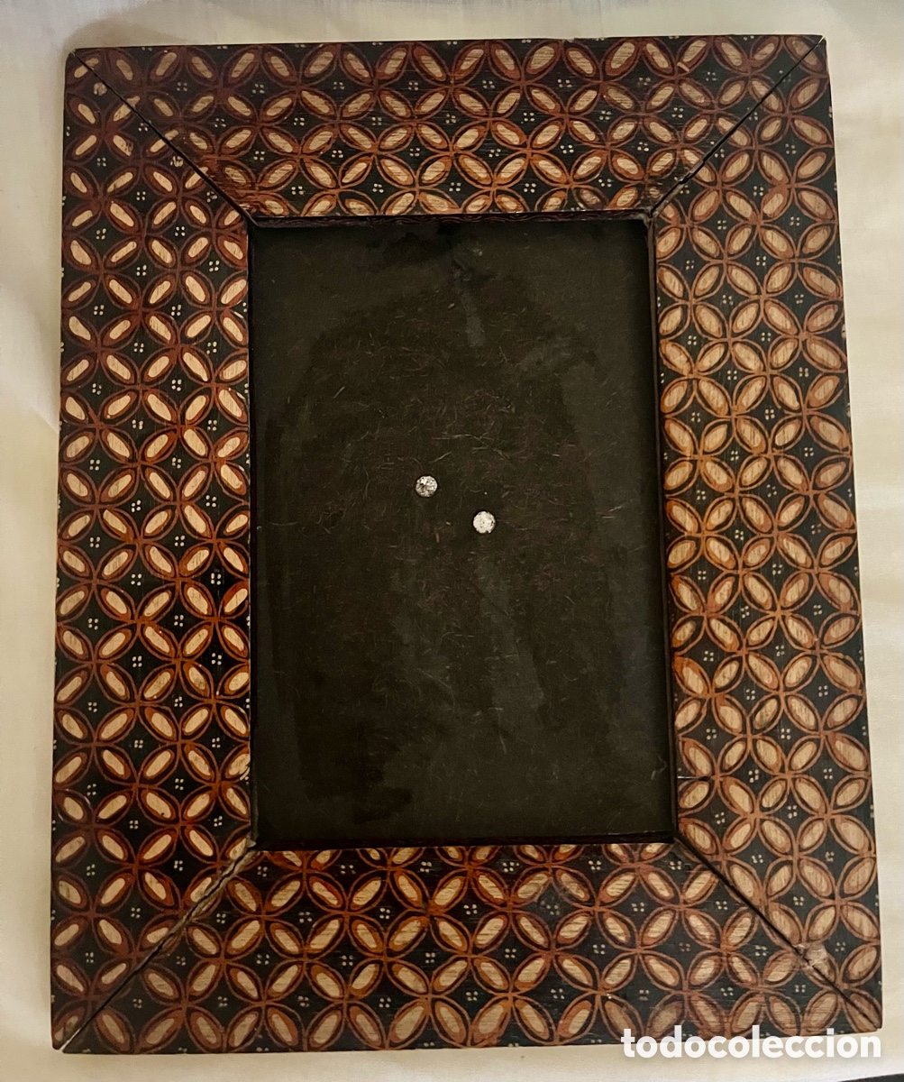 Antig&uuml;edades: MARCO DE MADERA 27 x 20 cm - Foto 3