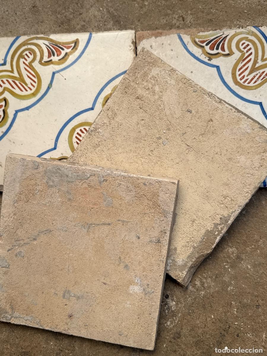 Antig&uuml;edades: Cuadro de 4 Azulejos - Valencia S. XIX - Foto 3