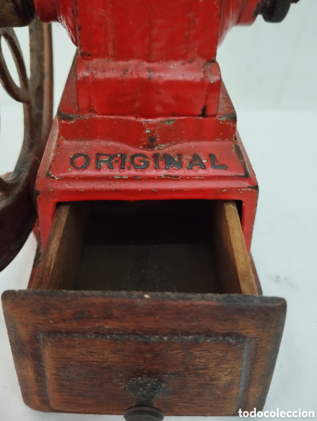 Antig&uuml;edades: Molinillo de caf&eacute; hierro fundido ORIGINAL - Foto 3