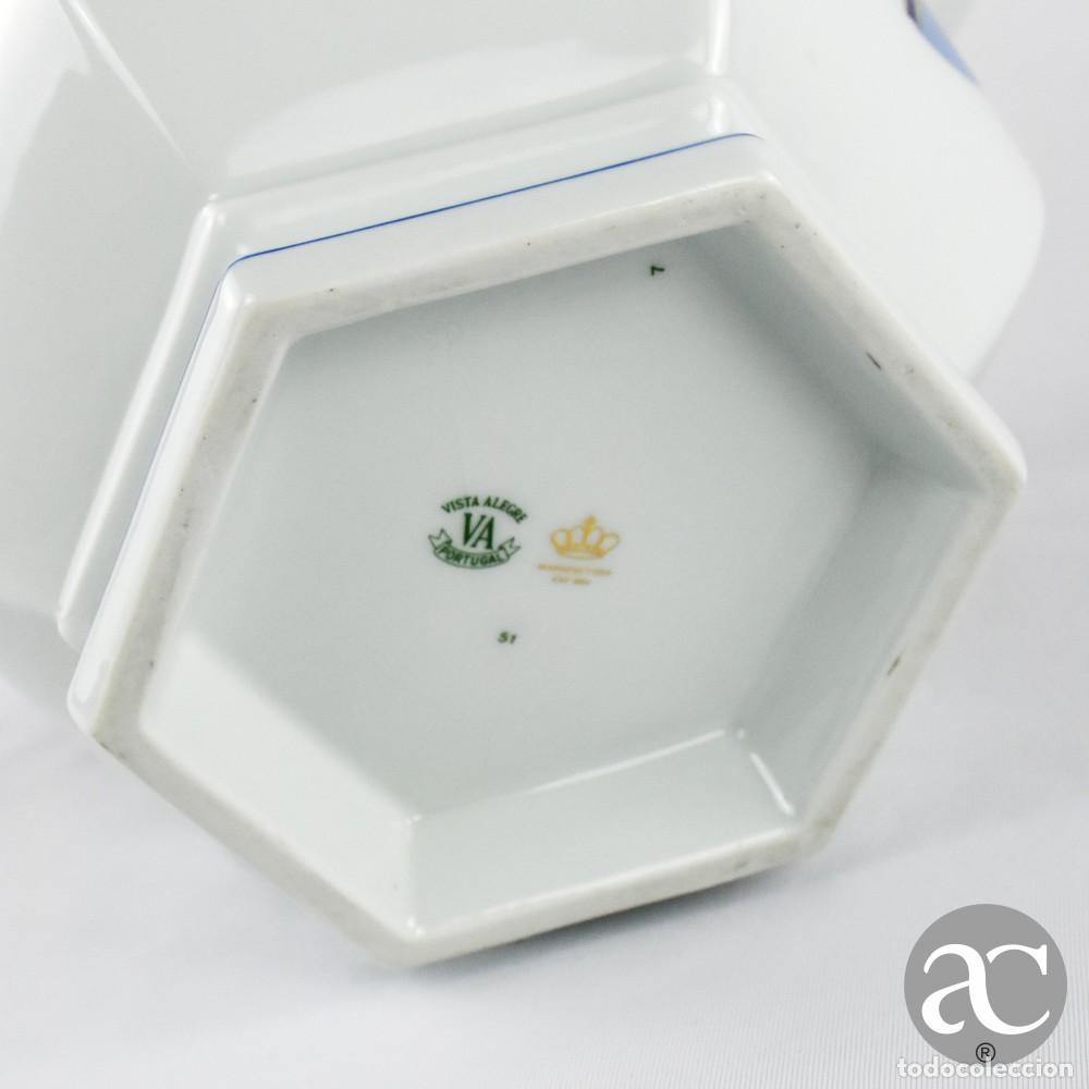 Antig&uuml;edades: Cachepot hexagonal com base, porcelana Vista Alegre, Decora&ccedil;&atilde;o Imari - Foto 9