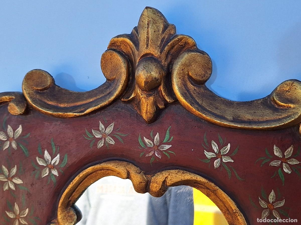 Antig&uuml;edades: ANTIGUA CORNUCOPIA DE MADERA TALLADA - Foto 3