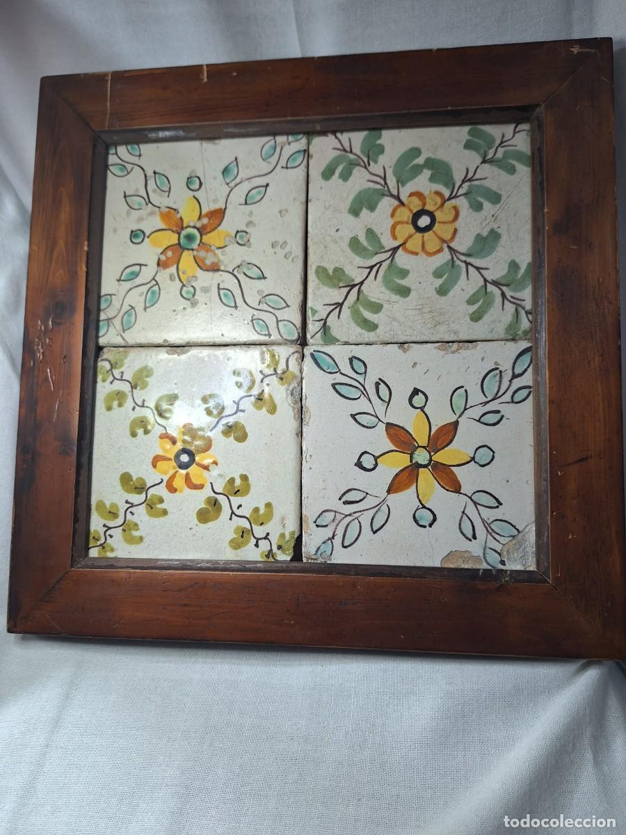 Antig&uuml;edades: Cuadro de azulejos antiguos. - Foto 1