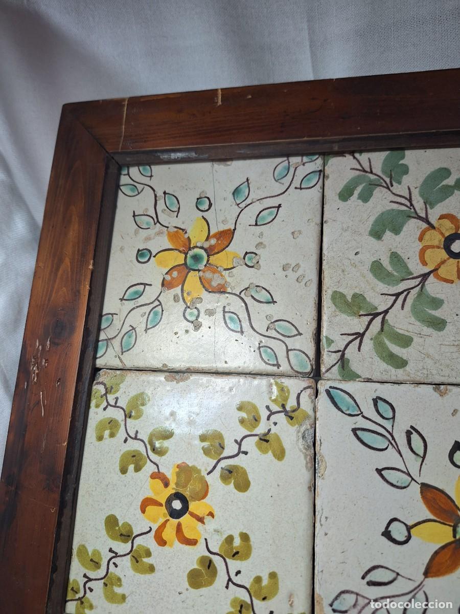 Antig&uuml;edades: Cuadro de azulejos antiguos. - Foto 3
