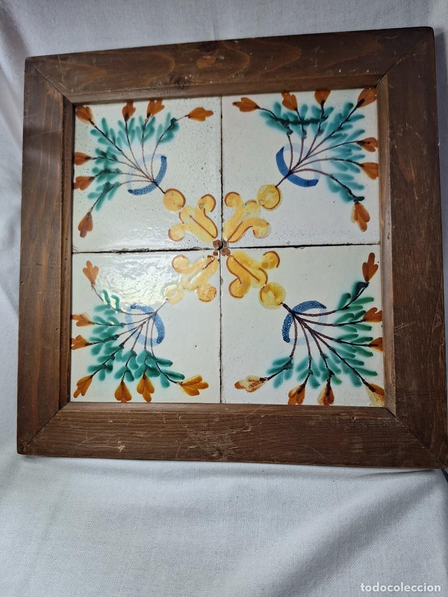 Antig&uuml;edades: Cuadro de azulejos antiguos. - Foto 1
