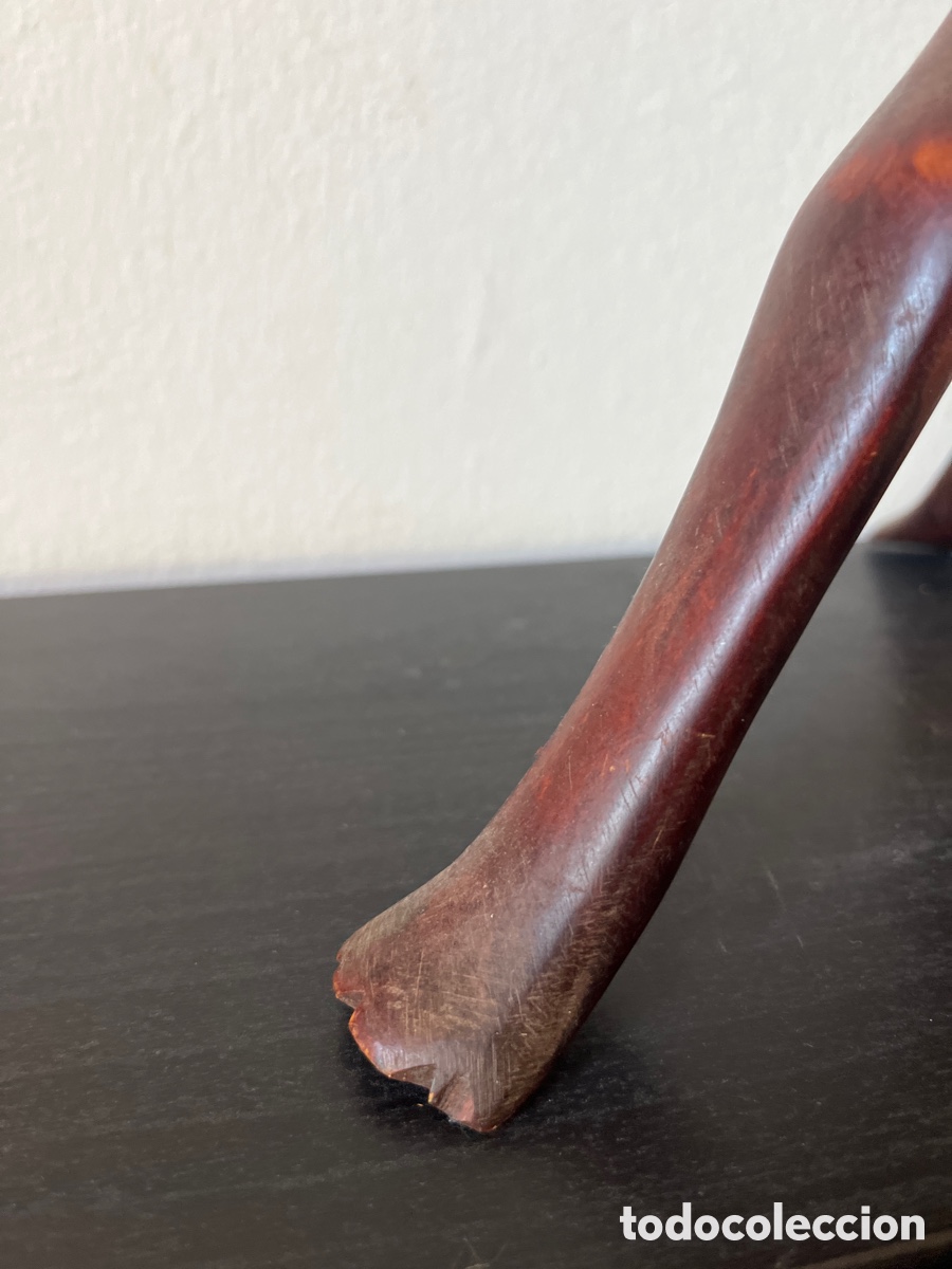 Antig&uuml;edades: Tr&iacute;pode africano madera centro mesa - Foto 5