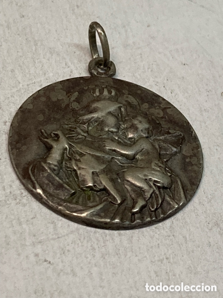 Antig&uuml;edades: Medalla de plata religiosa C319 - Foto 1