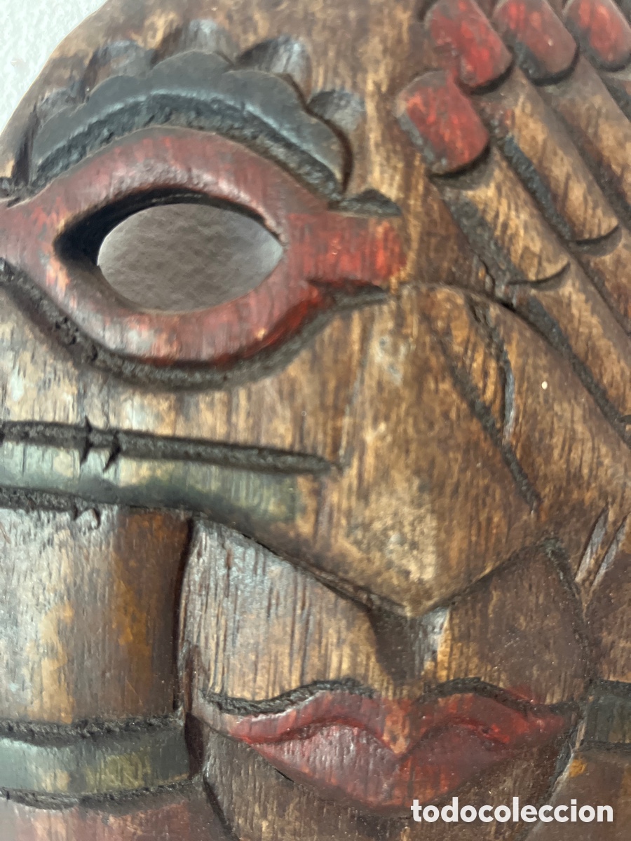 Antig&uuml;edades: M&aacute;scara tribal madera - Foto 2