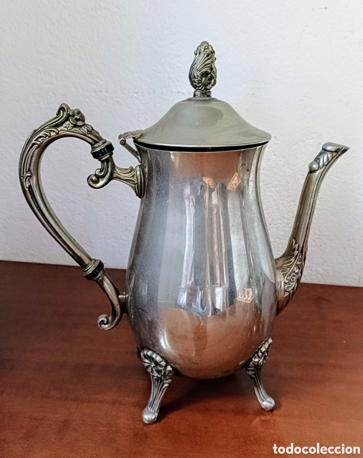Antig&uuml;edades: Antiguo juego CAF&Eacute;/INFUSI&Oacute;N con complemento para leche y azucarero. - Foto 2