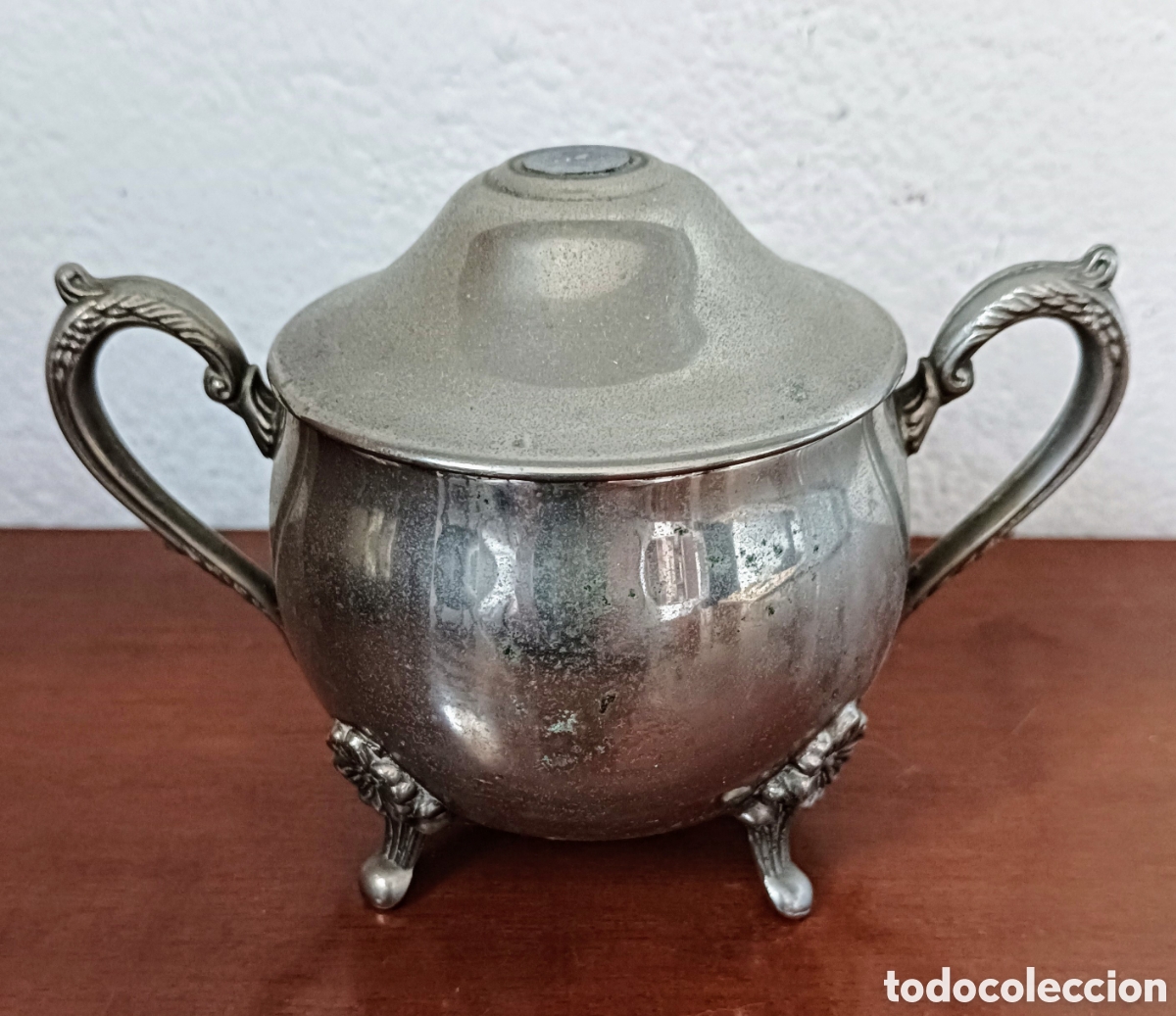 Antig&uuml;edades: Antiguo juego CAF&Eacute;/INFUSI&Oacute;N con complemento para leche y azucarero. - Foto 6