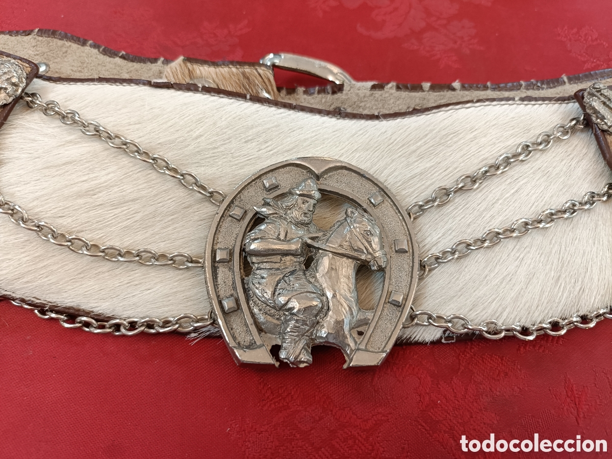 Antig&uuml;edades: CINTURON GAUCHO ARGENTINO CON MONEDAS - Foto 3