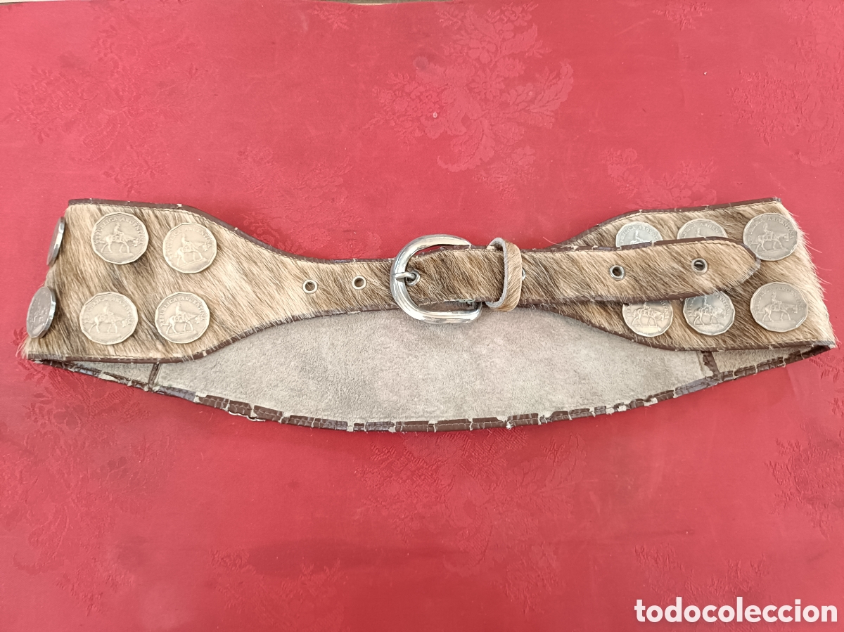 Antig&uuml;edades: CINTURON GAUCHO ARGENTINO CON MONEDAS - Foto 5