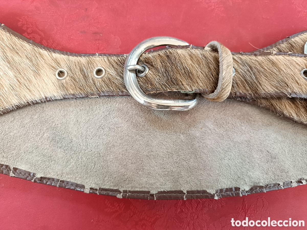 Antig&uuml;edades: CINTURON GAUCHO ARGENTINO CON MONEDAS - Foto 7