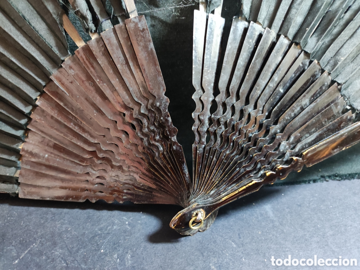 Antig&uuml;edades: Abanico negro para restaurar - Foto 2