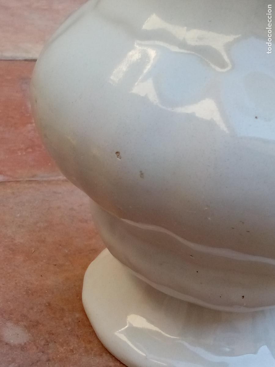 Antig&uuml;edades: Jarra de Sopa Blanca - Foto 6