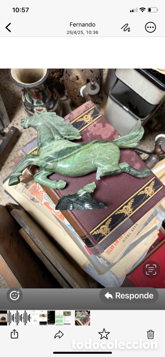 Antig&uuml;edades: PRECIOSO CABALLO DE JADE - Foto 7