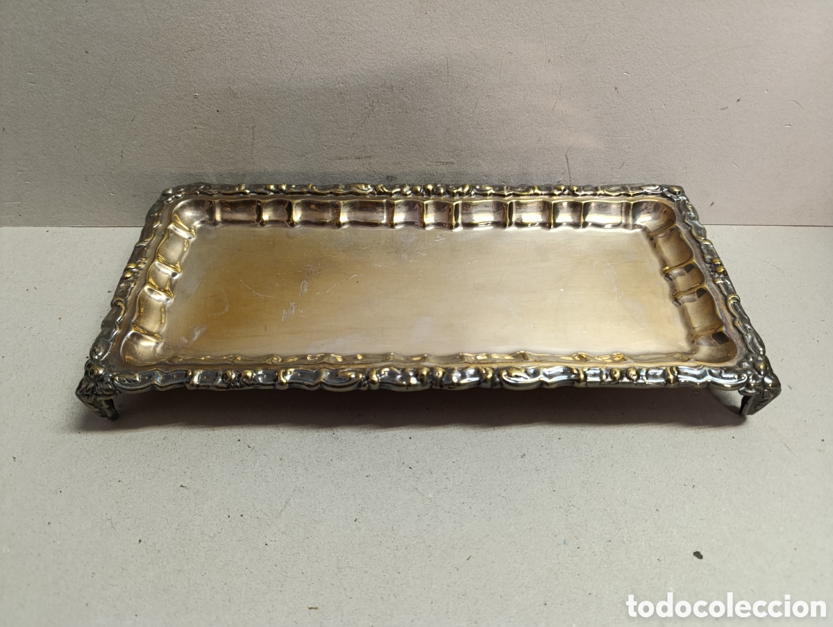 Antig&uuml;edades: BANDEJA TARJETERO SALVILLA, 4 PATAS, RECTANGULAR. - Foto 4