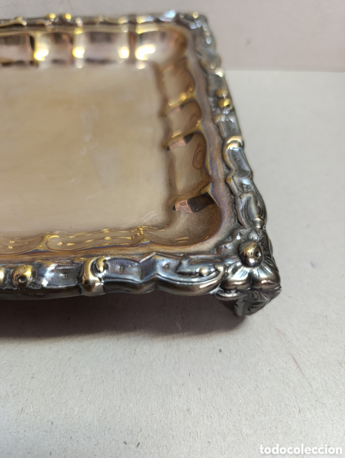 Antig&uuml;edades: BANDEJA TARJETERO SALVILLA, 4 PATAS, RECTANGULAR. - Foto 7