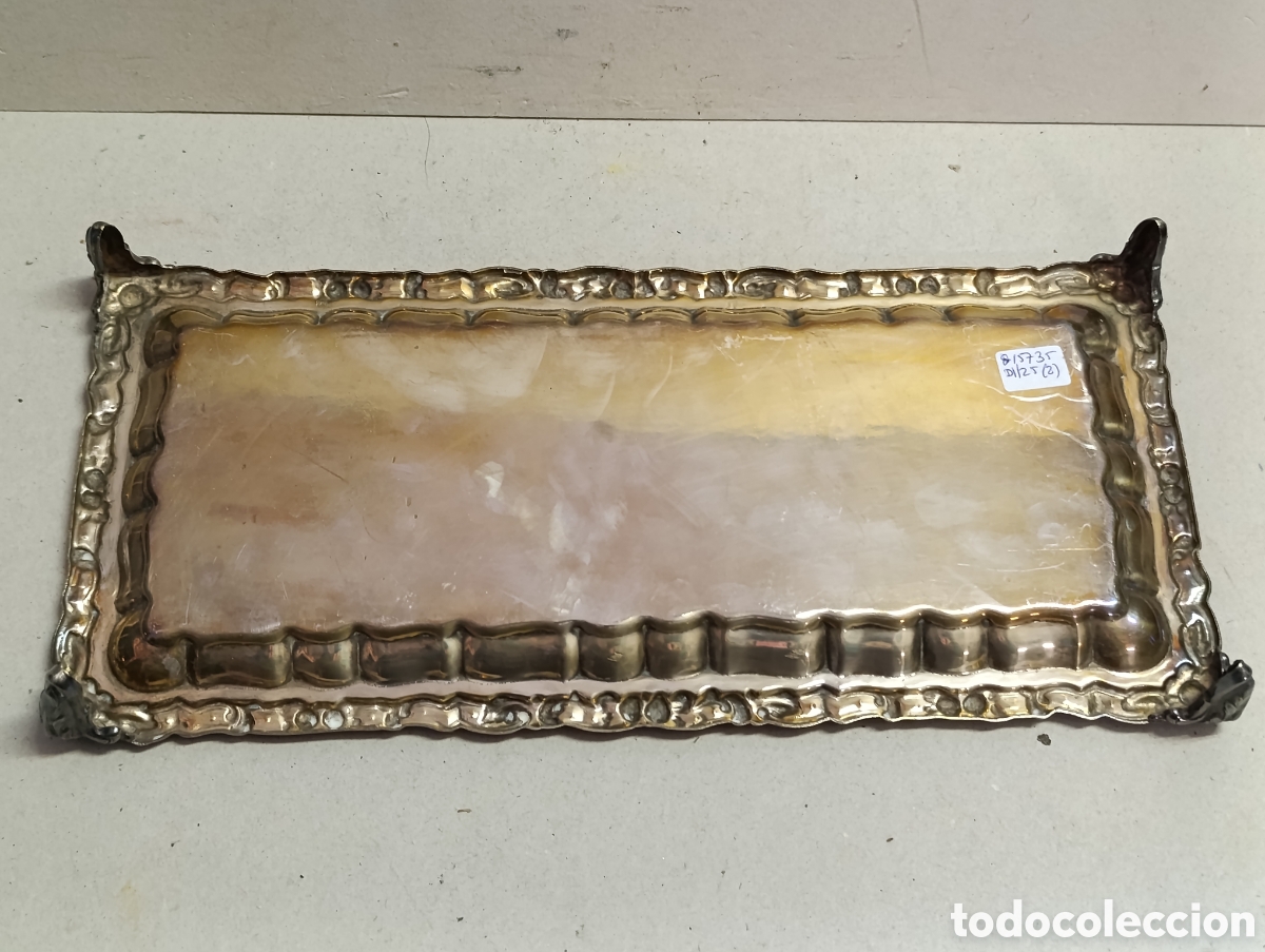 Antig&uuml;edades: BANDEJA TARJETERO SALVILLA, 4 PATAS, RECTANGULAR. - Foto 8